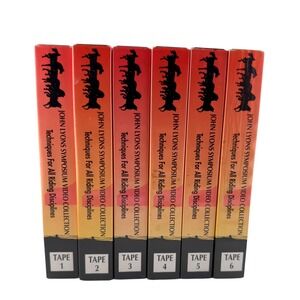 Vintage John Lyons Symposium Horse Training VHS Video Collection Set 1-6 Tapes